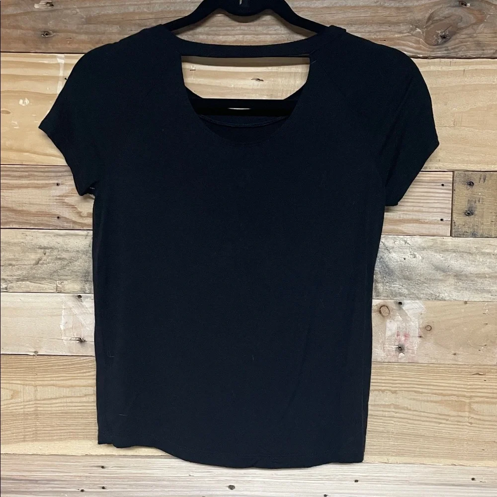 2/$30 Justice size 10 Black & Gray Sparkly Soft Short Sleeve Graphic Tee
